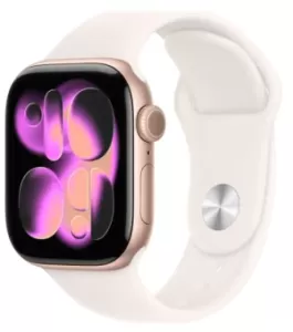 Часы Apple Watch Series 11 GPS 46mm Rose Gold Aluminum Case/Light Blush Sport Band M/L