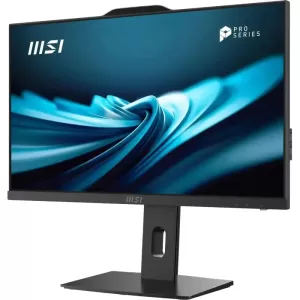 Моноблок MSI Pro AP242P 14M-670XRU, 23.8" (1920x1080) IPS / Intel Core i3-14100 / 8 DDR5 / 512 ГБ SSD / Intel UHD Graphics / Без ОС / Клавиатура, мышь, Черный (9S6-AE0621-827)