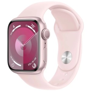 Умные часы Apple Watch Series 9 41 мм Pink Aluminium Case, Light Pink Sport Band M/L Умные часы Apple Watch Series 9 41 мм Pink Aluminium Case, Light Pink Sport Band M/L