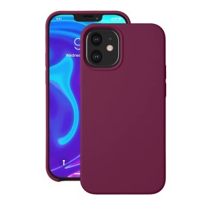 Чехол Deppa Liquid Silicone Case Burgundy (87787) для Apple iPhone 12 mini Чехол Deppa Liquid Silicone Case Burgundy (87787) для Apple iPhone 12 mini