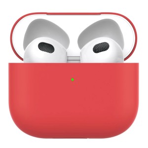 Силиконовый чехол Deppa Red для AirPods 3 (47324) Силиконовый чехол Deppa Red для AirPods 3 (47324)