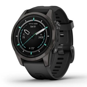 Умные часы Garmin epix Pro (Gen 2) – Sapphire Edition - 42 mm Carbon Grey DLC Titanium with Black Band (010-02802-15) Умные часы Garmin epix Pro (Gen 2) – Sapphire Edition - 42 mm Carbon Grey DLC Titanium with Black Band (010-02802-15)