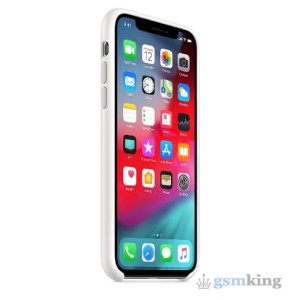 Apple Silicone Case iPhone XS Max White (Белый)
