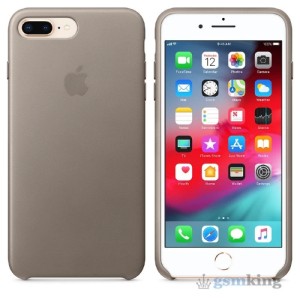 Apple Leather Case iPhone 8/7 Plus Taupe (Платиново-серый)