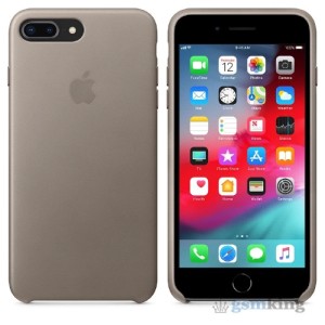 Apple Leather Case iPhone 8/7 Plus Taupe (Платиново-серый)