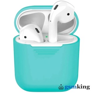 Deppa Silicone Case for AirPods 1 | 2 Teal (Бирюзовый) Deppa Silicone Case for AirPods 1 | 2 Teal (Бирюзовый)