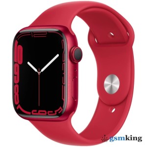 Apple Watch Series 7 GPS 45mm (PRODUCT)RED Aluminum Case with Sport Band (PRODUCT)RED MKN93LL/A
