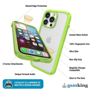 Catalyst Influence Impact Case for iPhone 13 Pro Neon Glow In The Dark (Неоновый)
