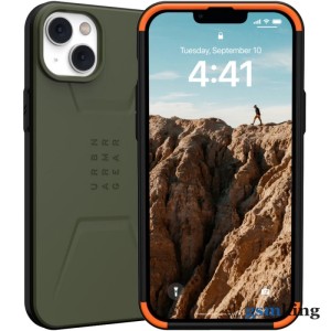 UAG Civilian with MagSafe Series Case for Apple iPhone 14 Plus Olive Drab (Зелёный) 114037117272