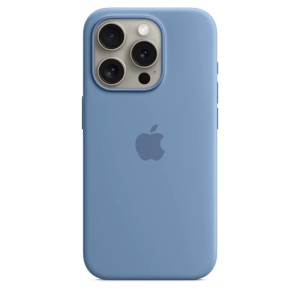 Apple Silicone Case with MagSafe iPhone 15 Pro Winter Blue (Синий) Apple Silicone Case with MagSafe iPhone 15 Pro Winter Blue (Синий)