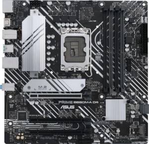 Материнская плата ASUS PRIME B660M-A D4, LGA 1700, Intel B660, mATX, Ret Материнская плата ASUS PRIME B660M-A D4, LGA 1700, Intel B660, mATX, Ret