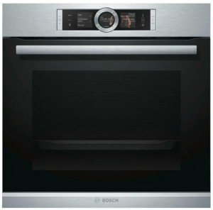 Электрический духовой шкаф Bosch HSG636ES1, серебристый